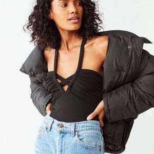 Urban Outfitters Out from Under Vanessa Pleated Bustier Bodysuit